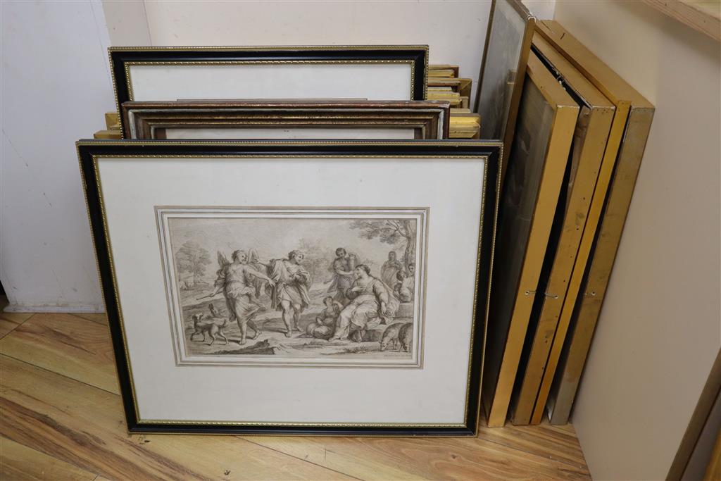 A collection of assorted classical engravings (24)
